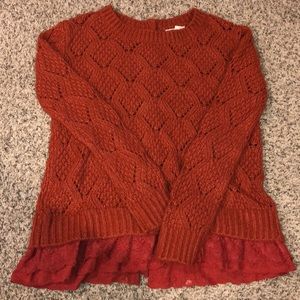 Dark/burnt orange sweater
